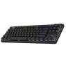 Logitech G PRO X TKL LIGHTSPEED Wireless Gaming Keyboard, Ultra-Portable Tenkeyless Design, LIGHTSYNC RGB, PBT keycaps, Linear Switches (GX Red) - Black